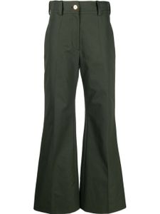 Patou pantalon évasé à logo brodé - Vert