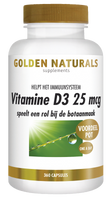 Golden Naturals Vitamine D3 25mcg Capsules