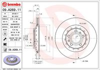 Remschijf BREMBO, Remschijftype: Binnen geventileerd, u.a. für VW, Audi