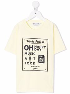 Bonpoint t-shirt en coton biologique à imprimé graphique - Jaune