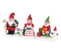 Christmas garden gnomes, set of 3 - LEMAX