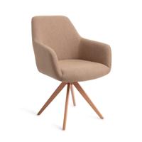 Jesper Home Draaibare Eetkamerstoel 'Hiroo' Turn Peach, kleur Whisper Wheat