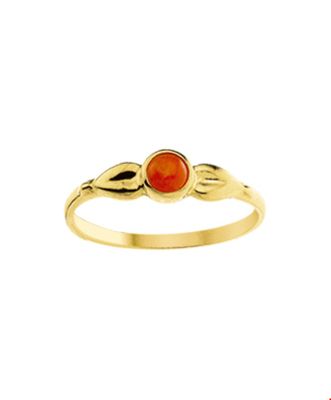 TFT Ring Bloedkoraal Geelgoud