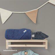 Babyslofjes Baby Dutch Effen Blauw met badcape