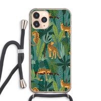 Luipaard 2: iPhone 11 Pro Max Transparant Hoesje met koord