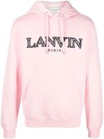 Lanvin hoodie en coton à logo brodé - Rose