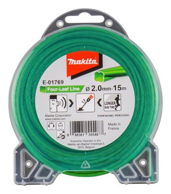 Makita E-01769 Maaidraad 2x15mtr groen