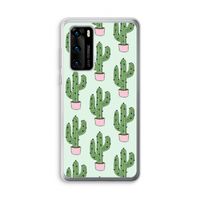 Cactus Lover: Huawei P40 Transparant Hoesje