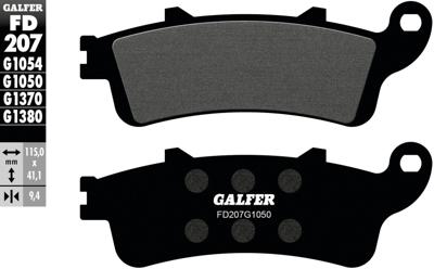 GALFER Brake pad fd207 g1050 organic scooter