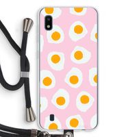Dancing eggs: Samsung Galaxy A10 Transparant Hoesje met koord