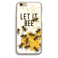 Let it bee: iPhone 6 / 6S Transparant Hoesje