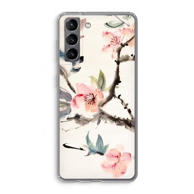Japanse bloemen: Samsung Galaxy S21 Transparant Hoesje