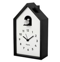 Fisura Huisje Koekoek Alarm Klok - Zwart En Wit