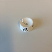 MB wit/zwart 98 voor op kledinghanger