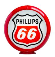 Phillips 66 White Benzinepomp Bol - Glas