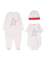 Golden Goose Kids trousseau de naissance à rayures - Blanc - thumbnail