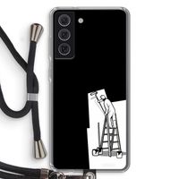 Musketon Painter: Samsung Galaxy S21 FE Transparant Hoesje met koord