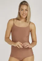 Secrets spaghetti hemd dames - Invisible - Naadloos vrouwen onderhemd met smalle bandjes