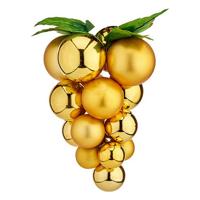 Kerstbal Krist+ 01856 Gouden Plastic Druiven