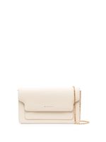 Marni sac à bandoulière en cuir à logo - Tons neutres