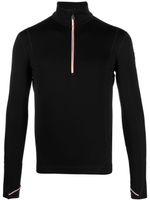 Moncler Grenoble sweat rayé à détail de zip - Noir - thumbnail