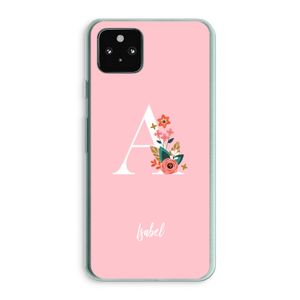Pink Bouquet: Google Pixel 5a 5G Transparant Hoesje