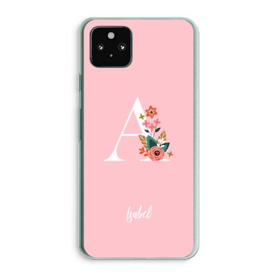 Pink Bouquet: Google Pixel 5a 5G Transparant Hoesje