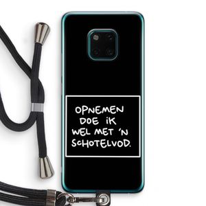 Schotelvod: Huawei Mate 20 Pro Transparant Hoesje met koord