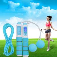 iROPE Professional elektronische Timer en teller Rope Skipping met 4-knop LCD Display(Baby Blue)