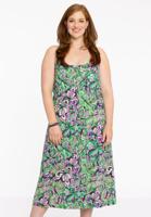 Yoek Jurk empire TIFFANY | Groen | Maat 46/48