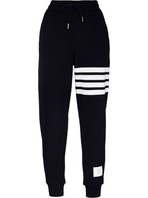 Thom Browne pantalon de jogging à détail 4 bandes signature - Bleu