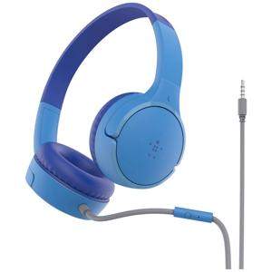 Belkin SoundForm Mini On Ear headset Kabel Blauw Volumebegrenzing