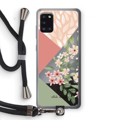 Sweet heaven geometrics: Samsung Galaxy A31 Transparant Hoesje met koord