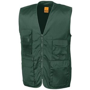 Safari/jungle verkleed bodywarmer/vest groen voor volwassenen