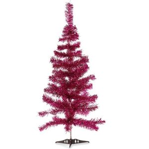 Kleine fuchsia roze kerstboom van 90 cm