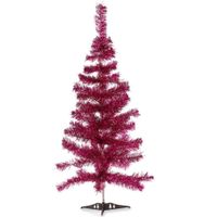 Kleine fuchsia roze kerstboom van 90 cm - thumbnail