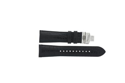 Horlogeband Armani AR0463 Leder Zwart 24mm