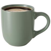 Koffiemokken Paris - 1x stuks - Keramiek - pastel groen - 300 ml - 8 x 10 cm
