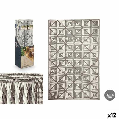 Tapijt GiftDecor EXAG-1006 Wit Grijs Polypropyleen 120 x 180 cm (12 Stuks)