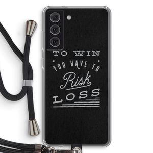 Risk loss: Samsung Galaxy S21 FE Transparant Hoesje met koord