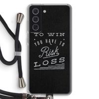 Risk loss: Samsung Galaxy S21 FE Transparant Hoesje met koord