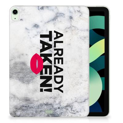 iPad Air (2020/2022) 10.9 inch Back cover met naam Already Taken White iPad Air (2020/2022) 10.9 inch Back cover met naam Already Taken White