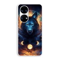 Wolf Dreamcatcher: Huawei P50 Transparant Hoesje