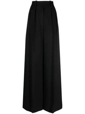 KHAITE pantalon de tailleurs à plis creux - Noir