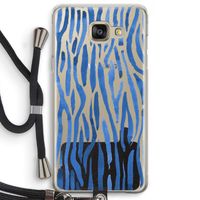 Blauwe nerven: Samsung Galaxy A5 (2016) Transparant Hoesje met koord