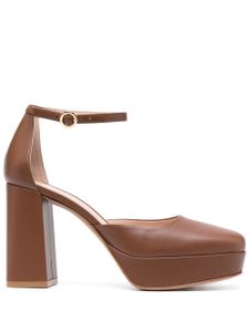 Gianvito Rossi escarpins Vian 70 mm à talon épais - Marron