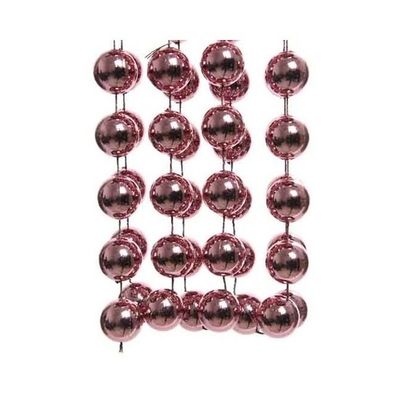 Oud roze XXL kralenslingers kerstslingers 270 cm