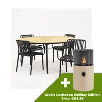 Tuinset Porto met Lavras tuintafel 150cm