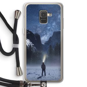 Wanderlust: Samsung Galaxy A8 (2018) Transparant Hoesje met koord