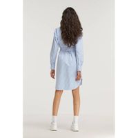 POLO Ralph Lauren gestreepte blouse lichtblauw - thumbnail